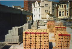 Starting to build facing walls at pumping station